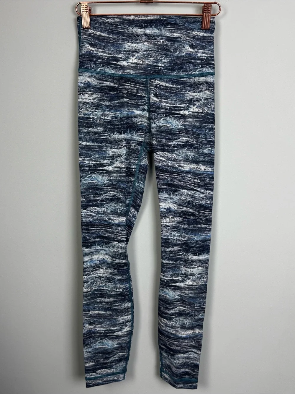 LULULEMON | Wunder Under 25” High-Rise Blue Aerial Drift Leggings Women’s Size 4